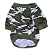DroolingDog XS Dog Clothes Boy Camo Dog Tshirts Army Dog Shirts Puppy Camouflage Boy Dog Clothes, XS, Green