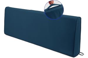 ROFIELTY Outdoor Bench Cushions.48x16 Inch Patio Furniture Cushions Seat Cushion/Back Cushion Dual Purpose,Outdoor Loveseat Cushions for Patio Garden Outdoor Benches (48x16, Navy Blue)