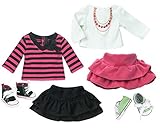 Sophia's Fall Doll Clothes of Two 18 Inch Doll Shirts, Two Skirts and Two Pair of Shoes | Doll Wardrobe
