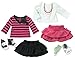 Sophia's Fall Doll Clothes of Two 18 Inch Doll Shirts, Two Skirts and Two Pair of Shoes | Doll Wardrobe