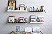 Modern Home Décor Floating Shelf Wall Mount 31.6 Inch Tray Storage Solution White