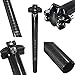 OUTERDO Bike Seat Post 3K Carbon Fiber Mountain MTB Bicycle Seat Post Road Cycling Alloy Pillar Seatpost