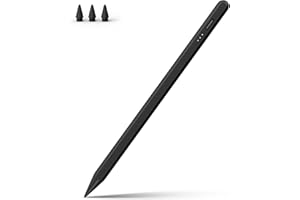 DIGIROOT Stylus Pen for iPad, 13 mins Fast Charge Stylus with Palm Rejection, Tilt Sensitivity, Compatible with 2018-2024 iPad Air 3/4/5/6, iPad Mini 5/6, iPad 6/7/8/9/10, iPad Pro 11"/12.9"/M4 (Black)