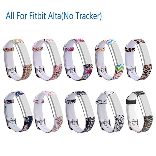 I-SMILE For Fitbit Alta HR and Alta Bands, Colorful Adjustable Replacement Wristband for Fitbit Alta HR/Fitbit Alta Bands(No tracker, Replacement Only