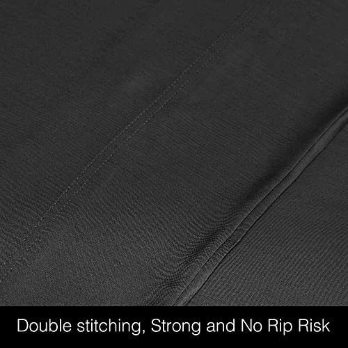 BEDELITE Bamboo King Size Pillow Cases 2 Pack, Black Cooling Pillow
