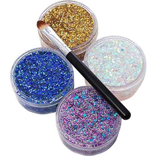 GirlZone: Face, Hair & Body Cosmetic Glitter Makeup. Great Birthday Present Gifts Idea For Girls 4 5 6 7 8 9 10+ Years Old