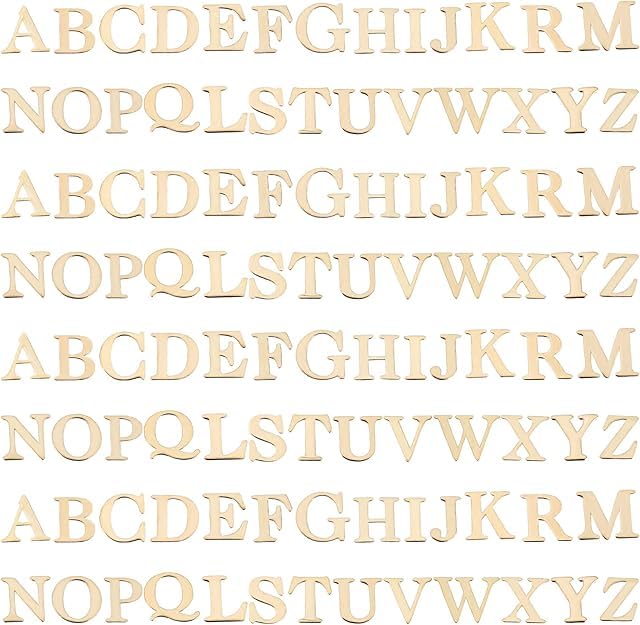 OLYCRAFT 1040Pcs Golden Letter Resin Filler Alphabet Resin Filling Charms Alloy Epoxy Resin Supplies for Nail Art Studs and Nail Art Decoartion Accessories(26 styles)