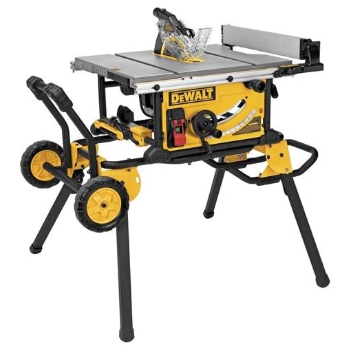 Dewalt Dwe7491rs 10 Inch Jobsite Table Saw With 32 12 Inch Rip Capacity And Rolling Stand