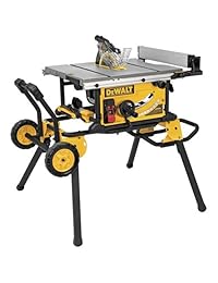 Sierra de mesa para área de trabajo DeWalt DWE7491RS de 10 pulgadas, con 32-1 2-pulgadas de capacidad de corte y soporte con rodamiento