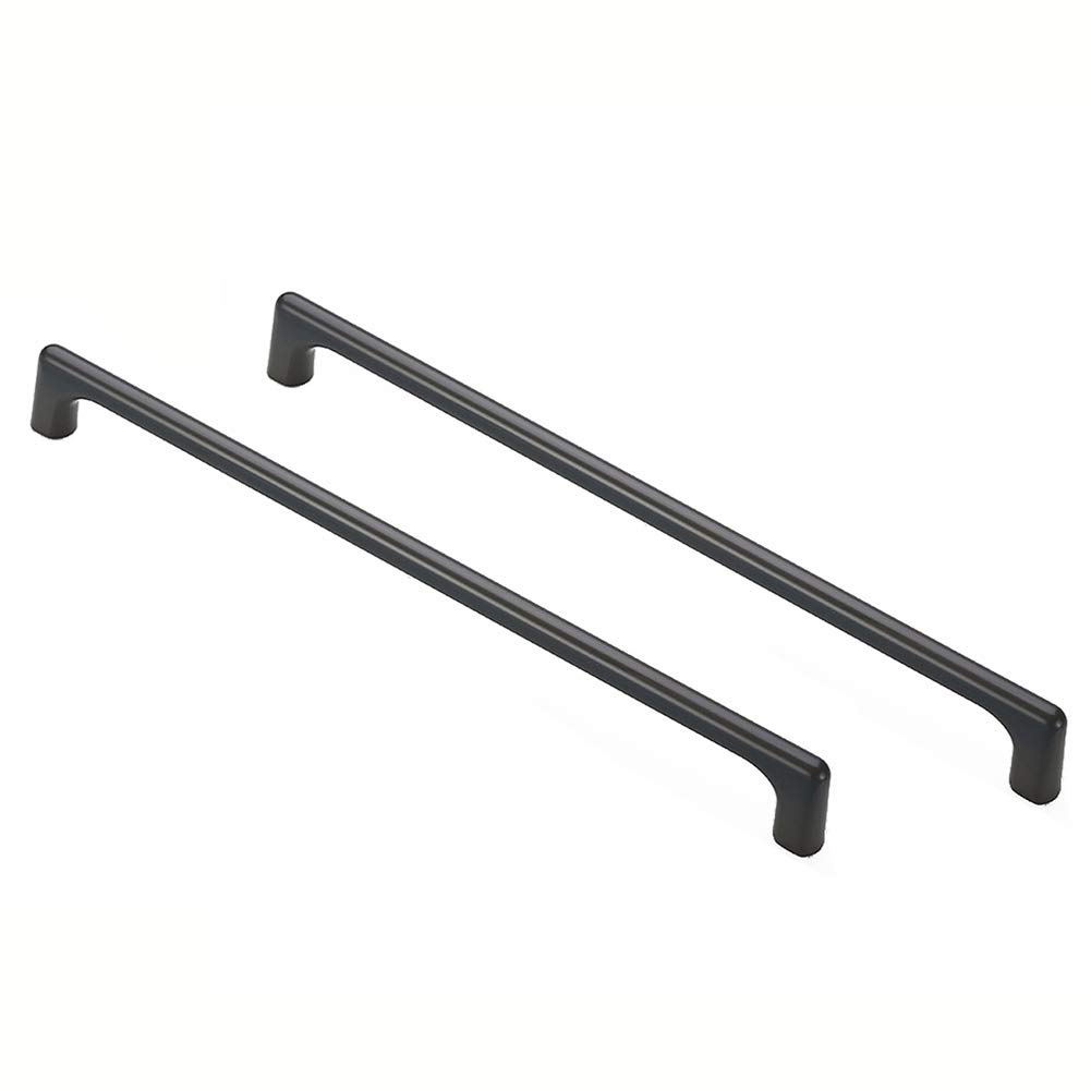 BOZONLI 2 Pack Grey Cupboard Handles, 320mm Kitchen Door Handles Cabinet Handles Furniture Drawer T Bar Pulls