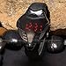LED Watch Digital Fashion Cobra Men's Watch Silicone Iron Man Triangle Dial Sports Wristwatches (Black)