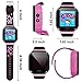 SZBXD Kids GPS Smartwatch, 1.44 inch Touch Anti-Lost Smartwatch for Children Girls Boys with Camera SIM Calls SOS Smartwatch (Pink)
