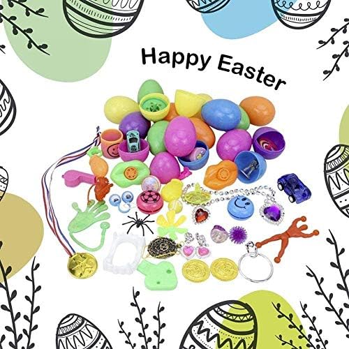 塗装卵 イースターエッグ30個イースターボール塗装卵殻おもちゃパズル小さなおもちゃセット装飾