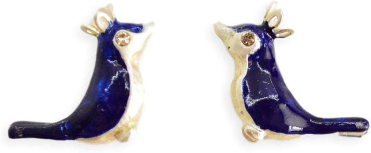 Amazon ルチカ イヤリング Patricia ブルー Lu 1902 23 Luccica アクセサリー 小鳥 おしゃれ かわいい 小さい 動物 イヤリング 通販