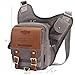 Mens Boys Vintage Canvas Shoulder Military Messenger Bag Great Birthday Gift for Families and Friends(Canvas Gray)