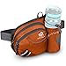 WATERFLY Hiking Waist Bag Fanny pack with Water Bottle Holder for Men Women Running & Dog Walking Can Hold iPhone8 Plus Screen Size 6.5inch (Orange)
