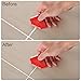 Outus 4 Pieces Sealant Tool Caulking Tool Kit for Bathroom Kitchen and Frames Sealant Seals (Black, Red)