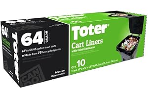 Toter 64 Gal. Trash Can Bags - 10 Bag Roll