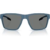 Native Man Sunglasses Matte Smoke Crystal Frame, Blue Lenses, 56MM