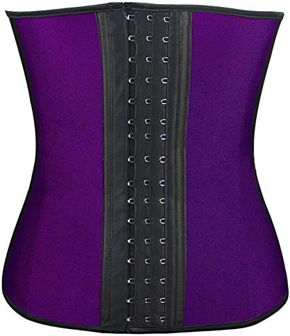 Yipost Women Latex Corset Waist Trainer for Weight Loss Workout Waist Cincher