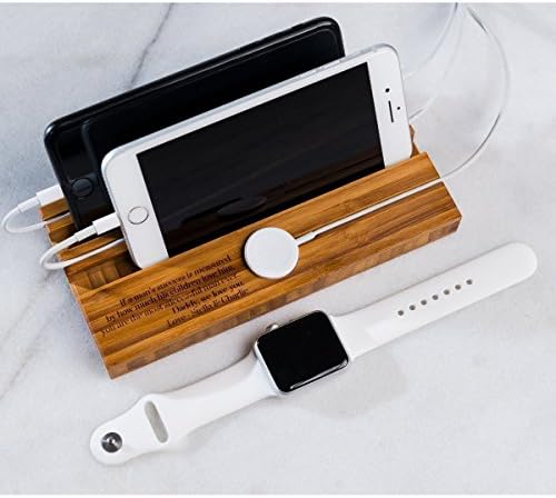 The Double Slot Apple Watch and Phone Charging Station by Left Coast Original