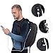 beyle Travel Computer Women & Men, Waterproof Anti Theft School College Bag, Business Backpacks with USB Charging Port Fits 15.6 Inch Laptop and Notebook, Black