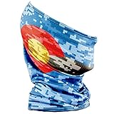 Fishmasks Single Layer Neck Gaiter - Lightweight Summer Protection From Sun, Surf, Wind And Moisture, For Men And Women - Fishing Single Layer Neck Gaiter Made In The USA - UPF 50+, Moisture-Wicking Performance Fabric