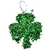 Gift Boutique Set of 3 Happy St Patrick’s Day Green Tinsel Shamrock Pot of Gold and Leprechaun Hat Irish Decorations Hanging Wall Decor Party Accessories