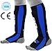 RDX Shin Guards for Kickboxing, Muay Thai, Approved by SATRA, Neoprene Instep Leg Protector Foam Pads, Protective Gear for Martial Arts, Sparring, BJJ Training and Boxing