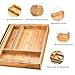 DEIK Bamboo Drawer Organizer, Expandable Cutlery Tray and Utensil Organizers Tray, Adjustable Kitchen Drawer Divider, Flatware and Silverware Cutlery Drawer for Utensil Storage