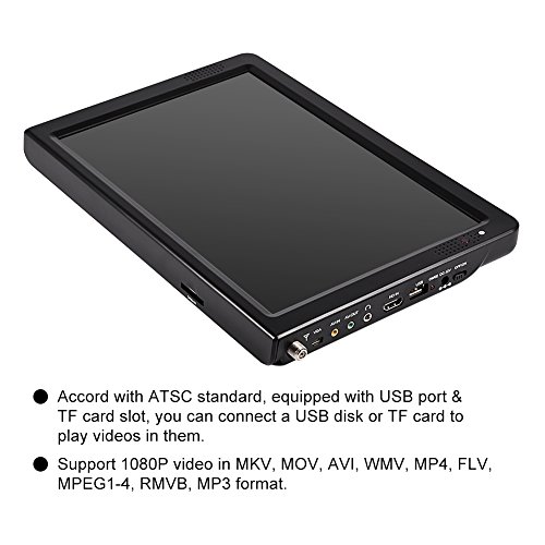 Upgraded 12 inch Car TV,Acogedor Portable ATSC Digital Small TV,1080P HD HDMI Video Player for Home Car Outdoor(ASTC)