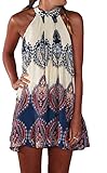 WEEL ARROW Women's Printed Halter Dress