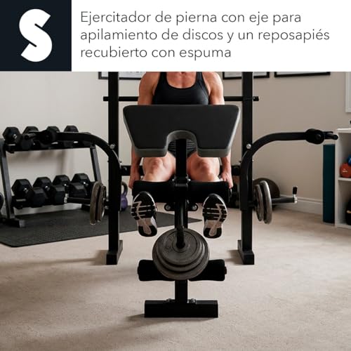 SIGNA Banco De Ejercicio Universal Fitness Multiposicion Banco De Pesas GYM En Casa Plegable Y Ajustable De Entrenamiento Pecho Brazo Abdomen Fitness (No Incluye Barra Ni Pesas)