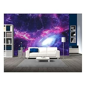 Space Background with Nebula and Galaxy