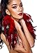 Fashmorous Feather Earrings for Women Red Polka Dot Feather Earrings Red Feather Earrings for Women Dangle