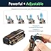 [2-Pack] Torch Lighter, Cigar Cigarette Lighter Adjustable 3 Jet Flame Refillable Butane Lighter w/Punch Cutter