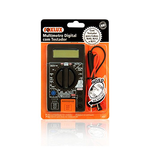 Multímetro Digital com Teste Cabos Foxlux