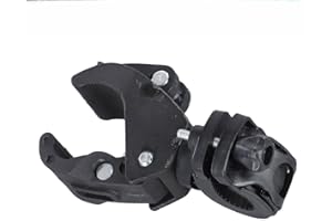 Aluminum Alloy for Bicycle Light Clip Flashlight Holder Adjustable for Bike Mount Bracket for Handlebar Cycling Accessory, Bl