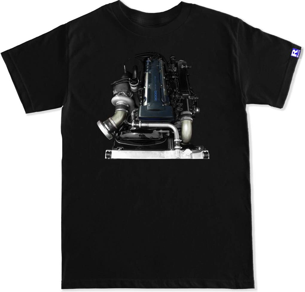 FTD Apparel R Built Men's 2JZ GTE Engine T Shirt
