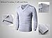 LTIFONE Sweaters for Men, Mens V Neck Sweater Slim Fit Comfortably, Knitted Long Sleeve Sweater, Men Casual Business Pullover Dress Sweater (Grey,XL)