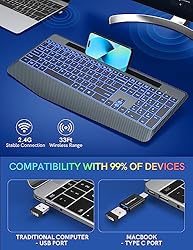 Trueque Wireless Keyboard with 7 Colored