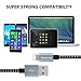 3Pcs 3FT 6FT 10FT Extra Long Nylon Braided Charging Cable Cord 8-Pin Lightning to USB Cable Charger Compatible with iPhone 7/ 7 Plus/6/6s/6 plus/6s plus, iPhone 5/5s/5c,iPad, iPod,iPod(Black+Gray)