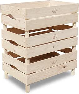 HABAU Juego de 3 Cajas de Almacenamiento, Naturaleza, je 45 x 30 x 19 cm: Amazon.es: Hogar