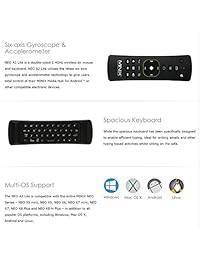 MiniX A2 Lite TV Box Control Remoto mouse Inalámbrico Teclado QWERTY de 2,4 GHz para MINIX NEO Series TV Box Android TV Box TV HTPC   Fire TV Samsung PC Media Player giroscopio Juegos