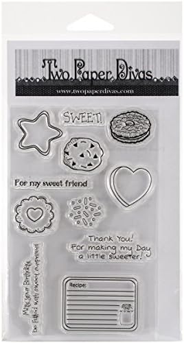 Two Paper Divas "Mason Jar Accessory Set #4" Clear Stamps, 8.5 x 4.5"