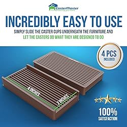 CasterMaster Non Slip Furniture Pads - 2x4