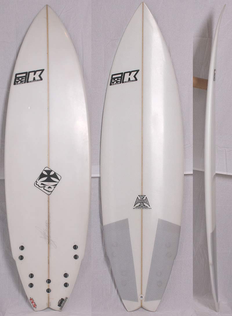 Index クラウン B07nxqkmym 5 7 サーフボード Krown インデックス シェイパー Gilberto ショートボード Nogueira White Ambassadorモデル サーフボード 注目