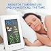 Oritronic Wireless Weather Station, Digital Forecast Station Indoor Outdoor Thermometer with Remote Sensor, Clock, Trend, Temperature and Humidity