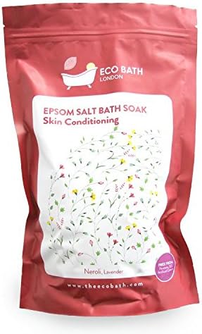Eco Bath London Epsom Salt Bath Soak Skin Conditioning Neroli, Lavender 1000g