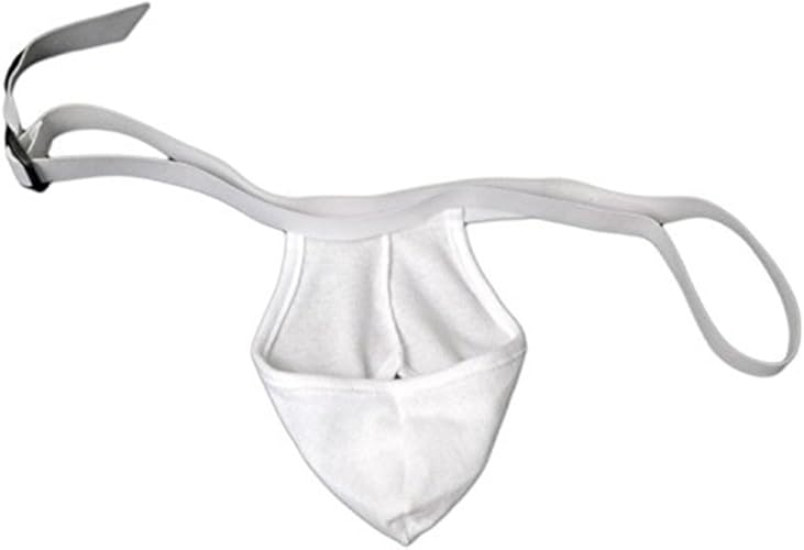 Miami Jock Men's Thong Ouvert Ball Cup S White Amazon.ca Clothing